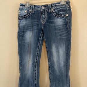 Miss Me Jeans Cuffed Capris Sz28